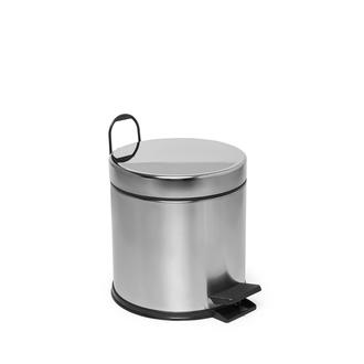 Çelik Banyo Pedallı Çöp Kovası - 5 lt (10 Yıl Paslanmaz) Evidea