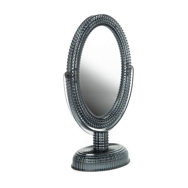  Esda Diamond Ayaklı Makyaj Aynası - Siyah Şeffaf