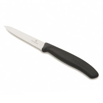 Victorinox 6.7733 Tırtıklı Soyma Bıçağı - Siyah/10 cm