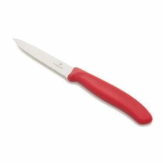 Victorinox Tırtıklı Soyma Bıçağı - Kırmızı - 10 cm