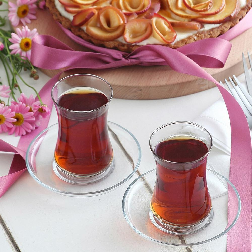  Lav Duru 6'lı Çay Bardağı - 155 ml