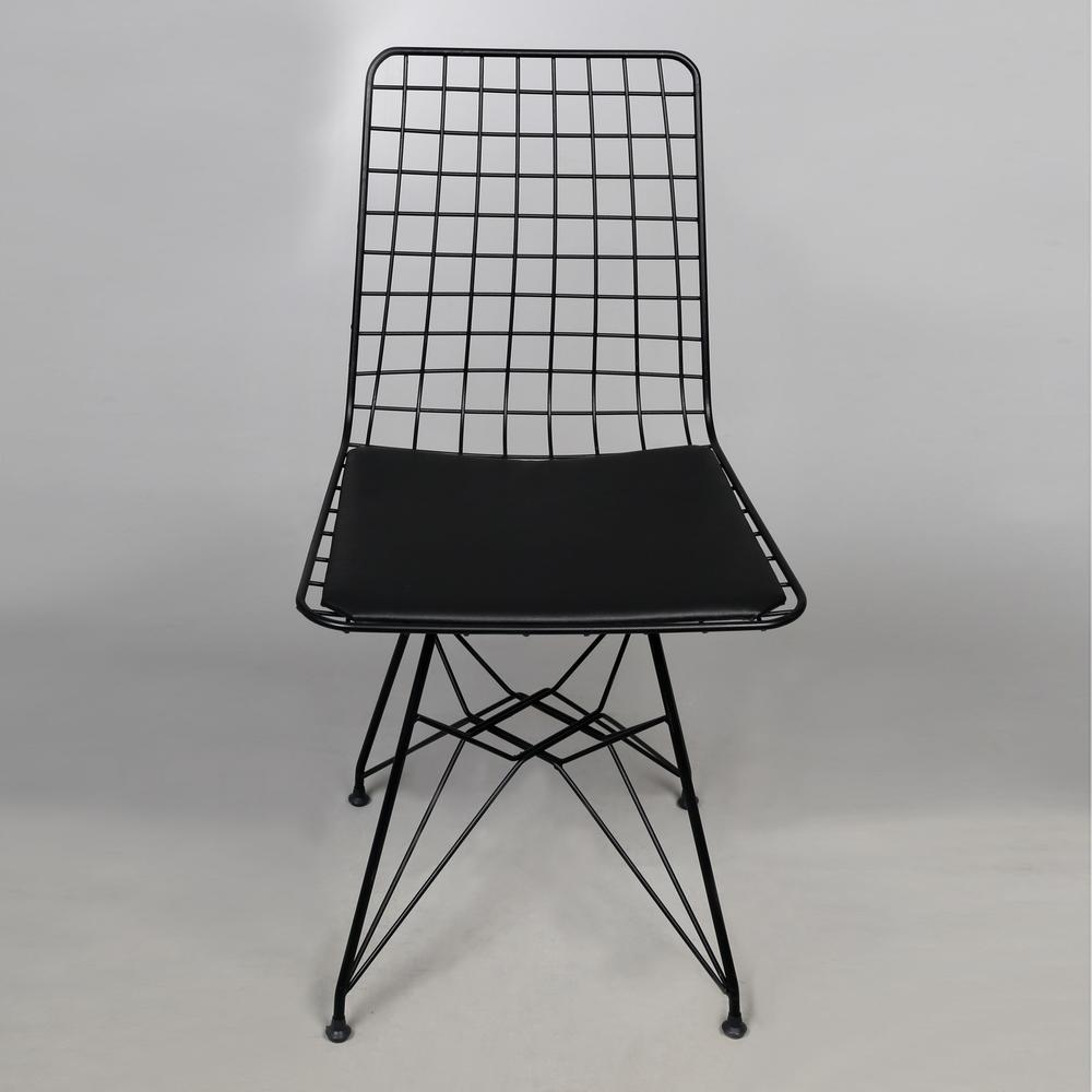  Akın Lüx Dekor Metal Ayaklı Masa Sandalye Takımı - Siyah