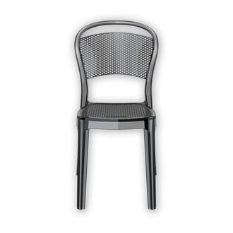 Siesta Bee Şeffaf Plastik Sandalye - Siyah