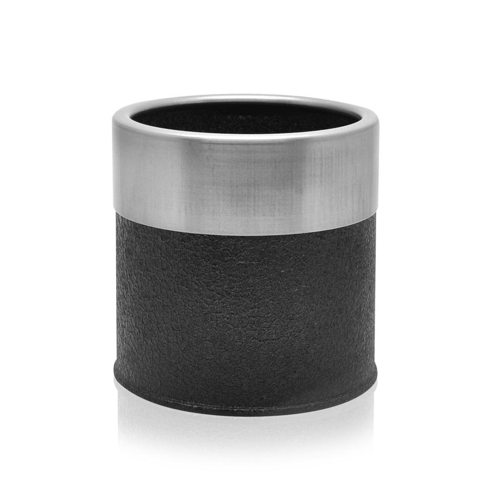  Q-Art Saksı - Siyah / Gümüş - 13x13 cm