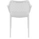  Siesta Air XL Kolçaklı Plastik Bahçe Sandalyesi - Beyaz