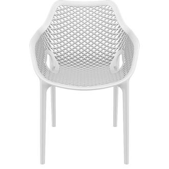 Siesta Air XL Kolçaklı Plastik Bahçe Sandalyesi - Beyaz