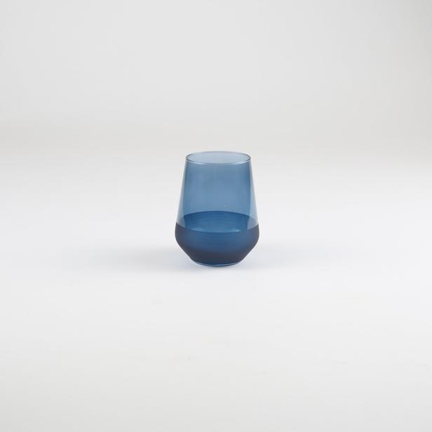 Rakle Matte 6'lı Su Bardağı - 425 ml, Cam, Mavi
