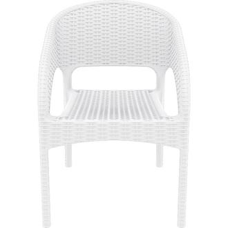 Siesta Panama Kolçaklı Bahçe Sandalyesi - Beyaz