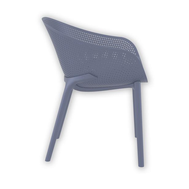  Siesta Sky Plastik Sandalye - Koyu Gri