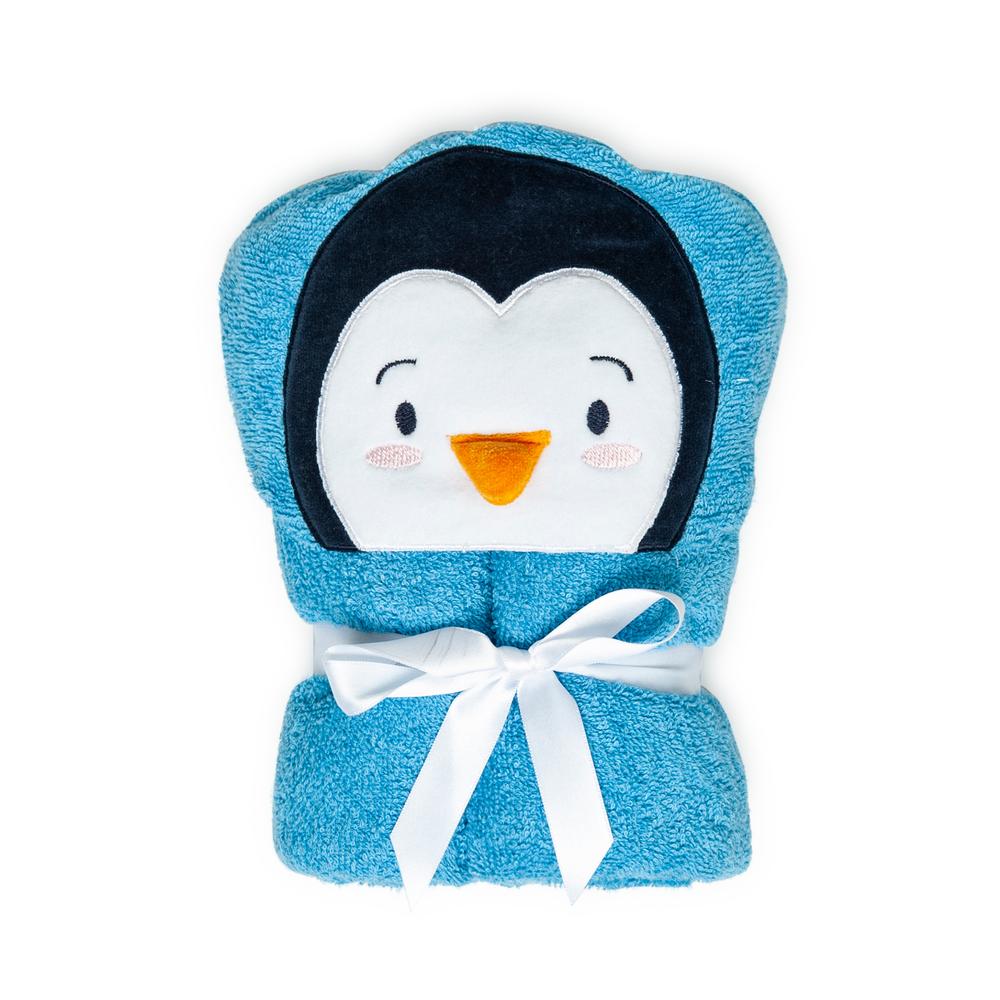  Nuvomon Penguin Çocuk Bornoz - Mavi - 2/6 Yaş