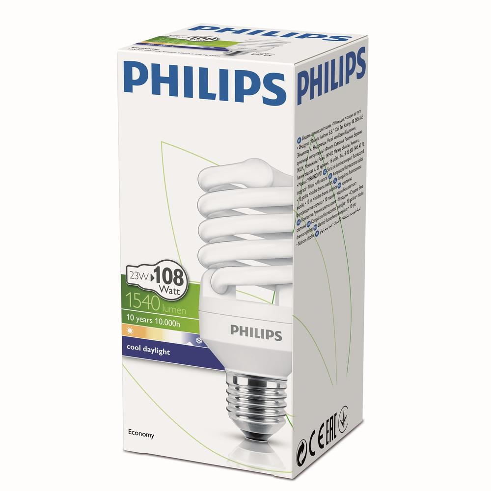  Philips Burgu Economy E27 Ampul - Beyaz Işık