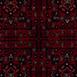  Bonart Hera Kaydırmaz Taban Afgan Halısı - Kırmızı - 120x180 cm