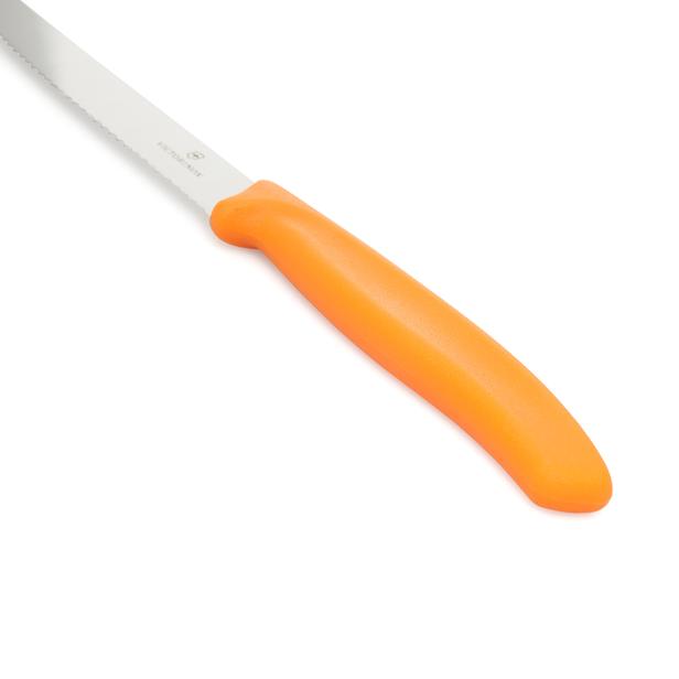  Victorinox Tırtıklı Domates ve Sosis Bıçağı - Turuncu - 11 cm