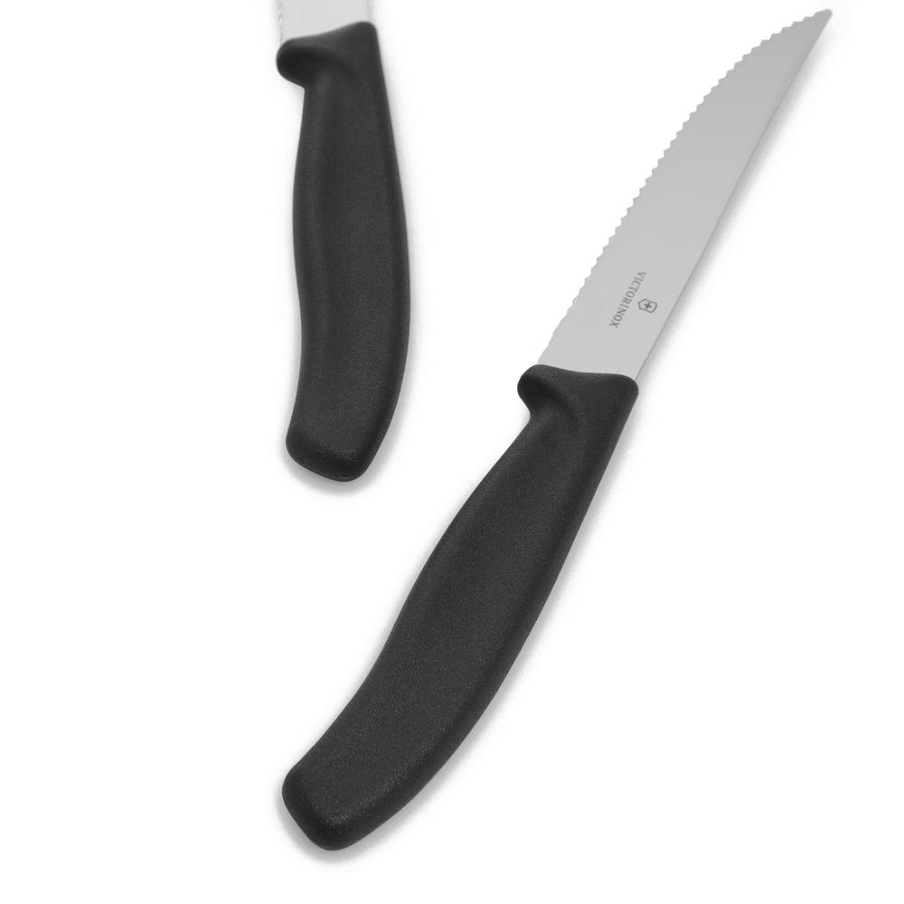  Victorinox 2'li Biftek Bıçak Seti - Siyah