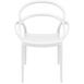  Siesta Mila Kolçaklı Plastik Sandalye - Beyaz