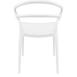  Siesta Mila Kolçaklı Plastik Sandalye - Beyaz