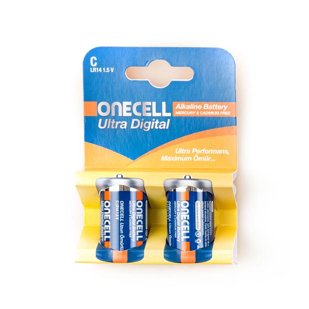  Onecell Ultra Dijital Alkalin 2'li Pil C Boy