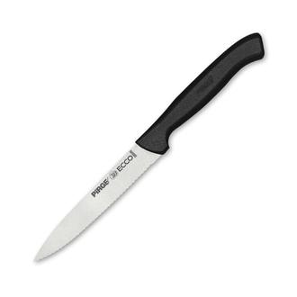 Pirge Ecco Sebze Bıçağı Sivri Dişli - Siyah - 12 cm