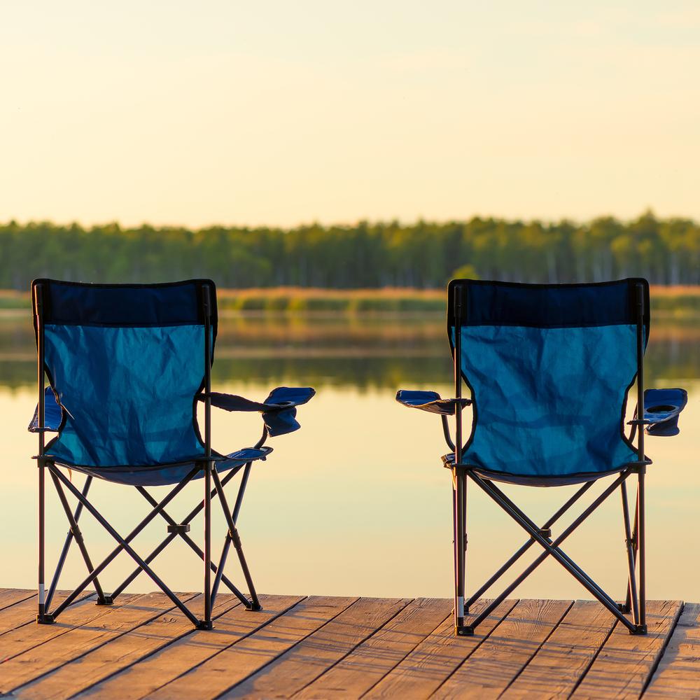  Simple Living Katlanır Kamp Plaj ve Piknik Sandalyesi - Mavi
