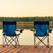  Simple Living Katlanır Kamp Plaj ve Piknik Sandalyesi - Mavi