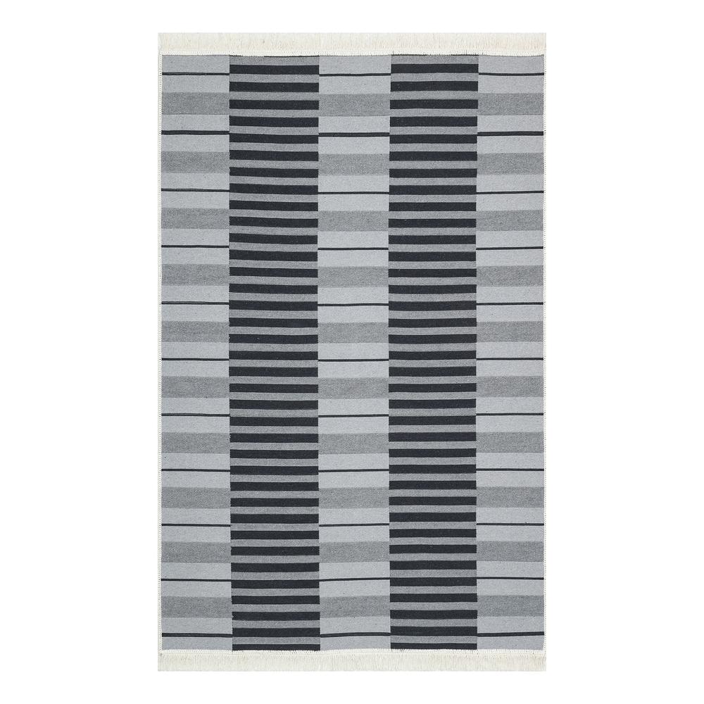  Eko Halı Arya Kilim - Gri / Siyah - 80x300 cm