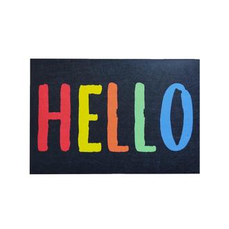Giz Home Peppina Renkli Hello Kapı Önü Paspası Paspası 40x60 cm_1
