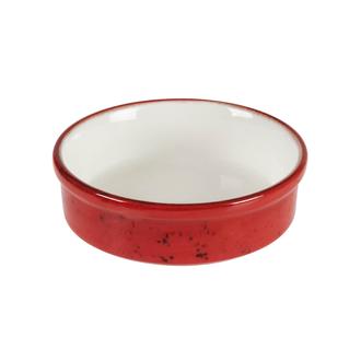 Tulu Porselen Fırın Kabı - Kırmızı - 10 cm