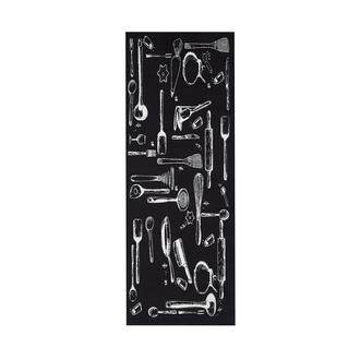 Giz Home Joy Tools Mutfak Halısı - Siyah - 75x200 cm