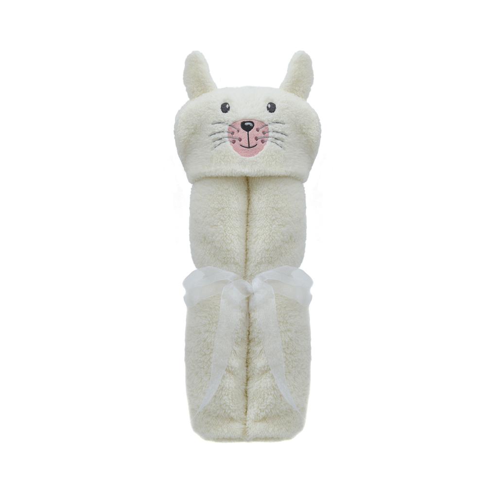  Nuvomon Kedi Giyilebilir Çocuk Battaniye - Ekru - 100x150 cm