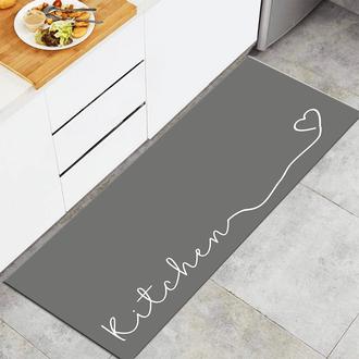MarkaEv Kitchen Mutfak Halısı - Gri - 50x80 cm
