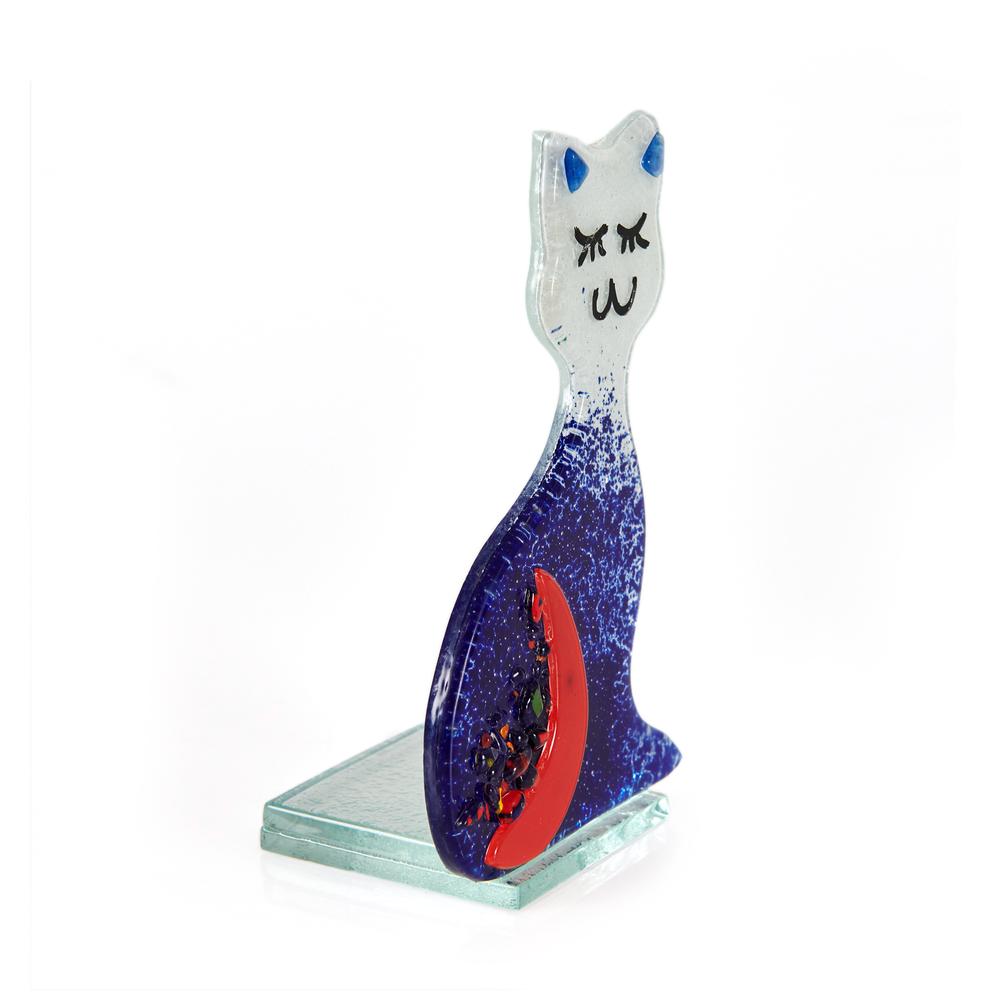  Mavituna Kedi Temalı Dekoratif Obje - Mavi