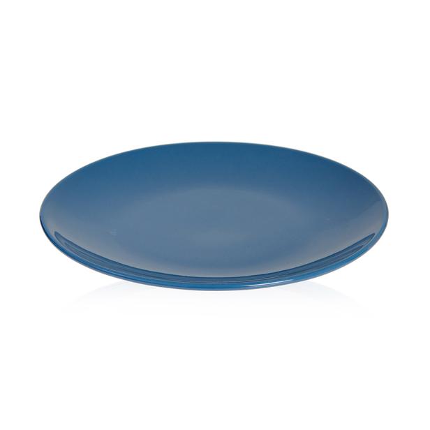  Tulu Porselen Trend Servis Tabağı - Mavi - 25 cm