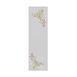  Nuvomon Botanical Keten Görünümlü Masa Örtüsü - Beyaz / Turuncu - 40x140 cm