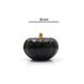  Yedi Home & Decor Seramik Çini El Boyama Balkabağı - Siyah / Gold - 22 cm