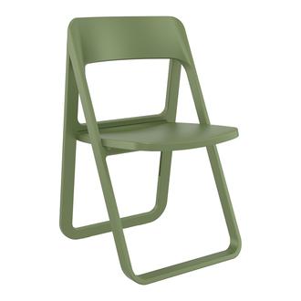 Siesta Dream Katlanır Plastik Sandalye - Zeytin Yeşili