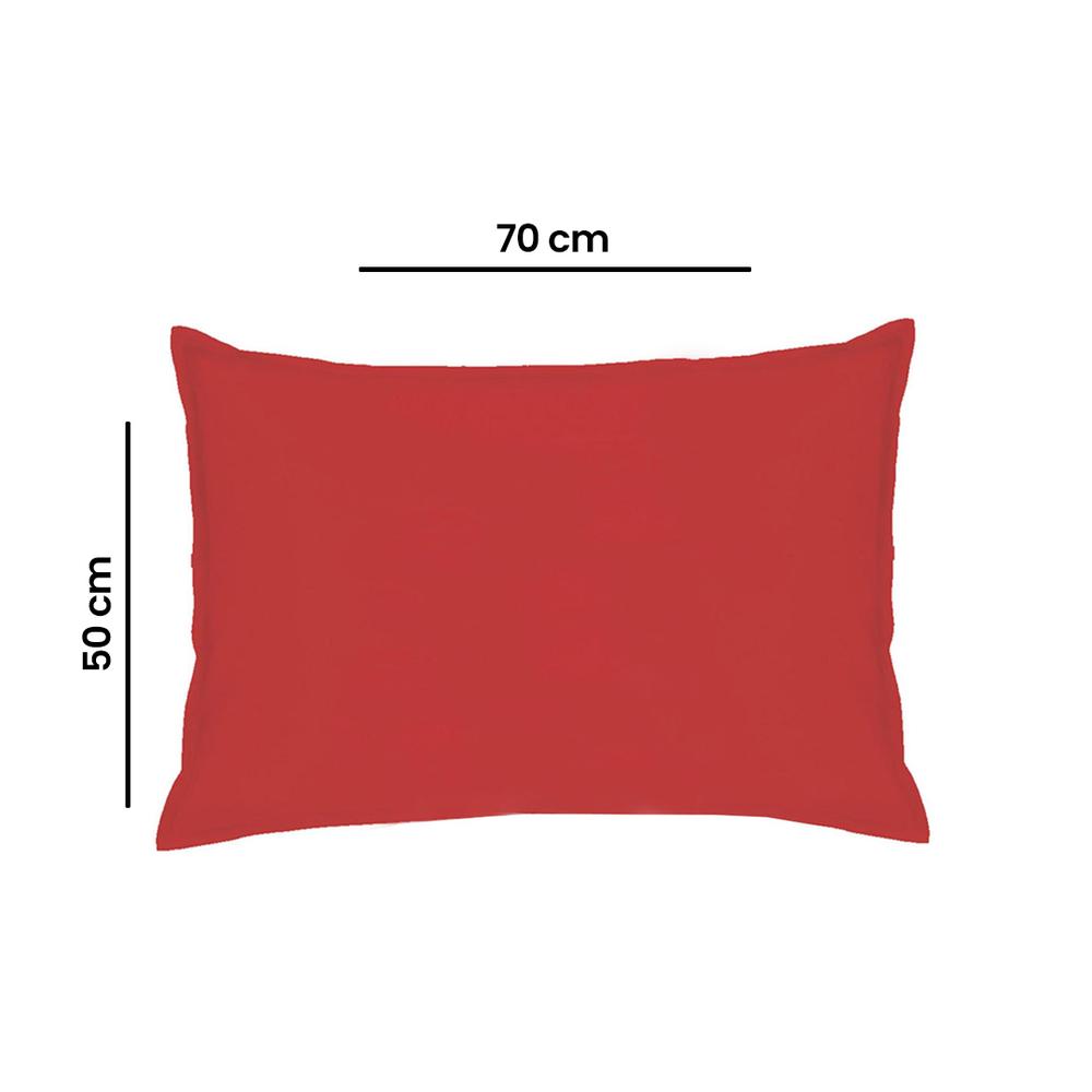  Simple Life by Sarev Çift Taraflı 2li Yastık Kılıfı - Kırmızı - 50x70 cm