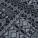  Nuvomon Ethnic Desenli Tek Kişilik Yatak Örtüsü - 160x240 cm - Siyah