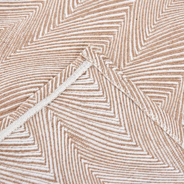  Nuvomon Dalgalı Desenli Tek Kişilik Yatak Örtüsü - 160x240 cm - Bej