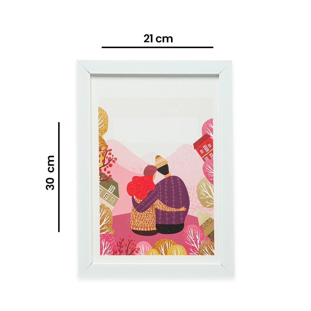  Q-Art Love Çerçeveli Tablo - 21x30 cm