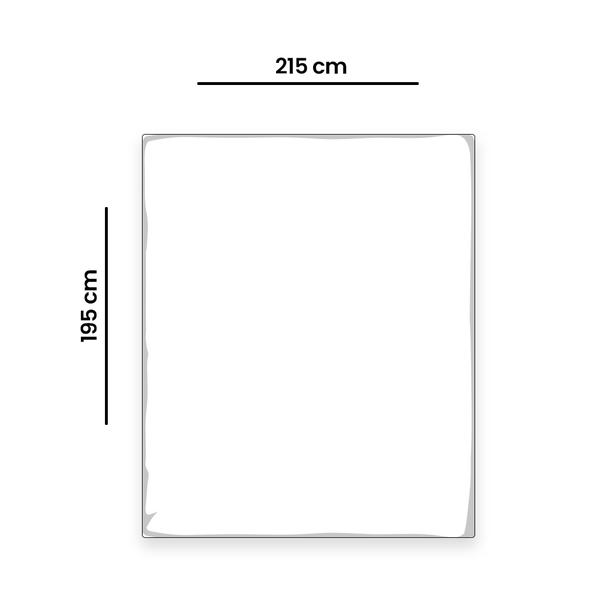  Nuvomon Microfiber Çift Kişilik Yorgan - Beyaz - 195x215 cm