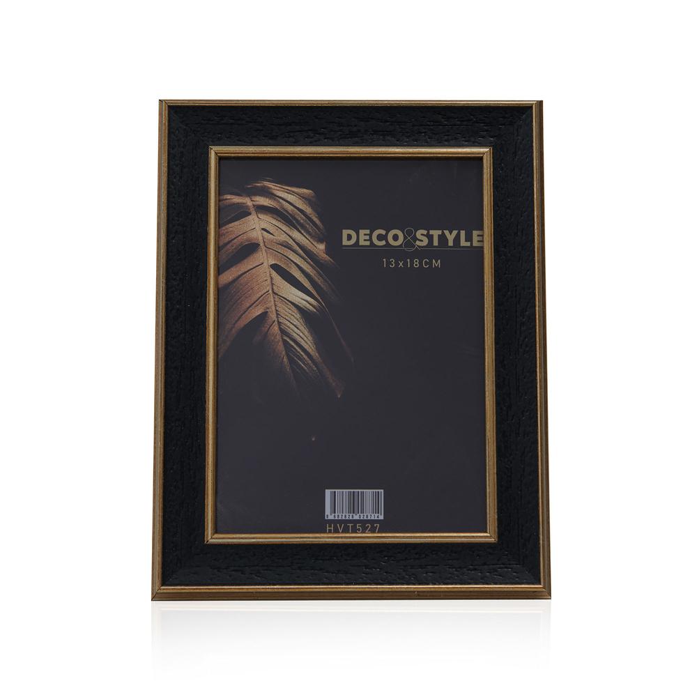  Deco&Style Ahşap Efekt Fotoğraf Çerçevesi - Siyah - 13x18 cm