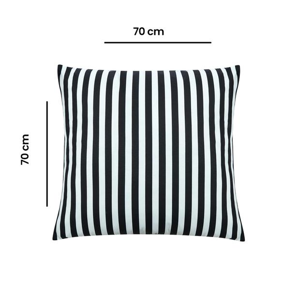 Premier Home Stripe Minder - Siyah / Beyaz - 70x70 cm