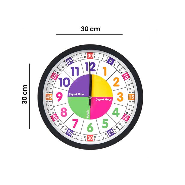  Galaxy Öğretici Çocuk Odası Saati - 30 cm