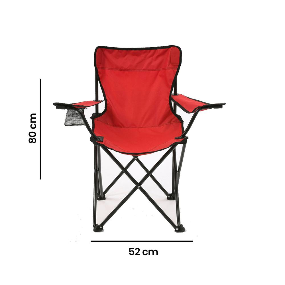  Simple Living Piknik ve Kamp Sandalyesi - Kırmızı