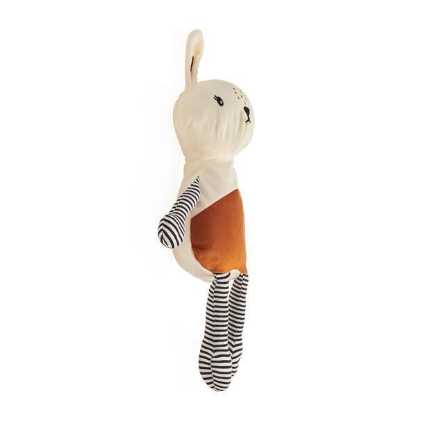  Nuvomon Tavşan Figürlü Yastık - Krem - 30x16 cm
