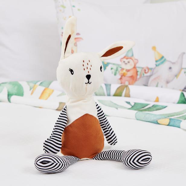  Nuvomon Tavşan Figürlü Yastık - Krem - 30x16 cm