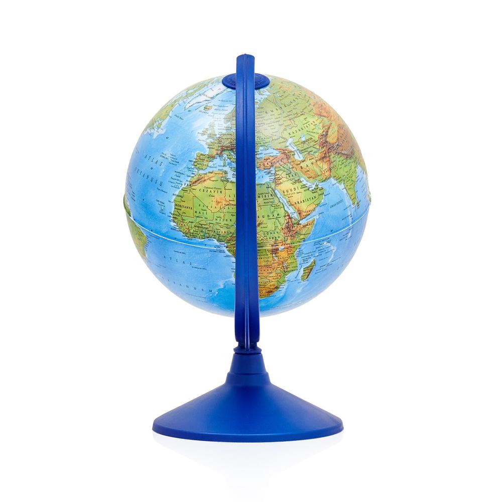  SVS Işıklı Küre Masa Lambası - Mavi - 20 cm