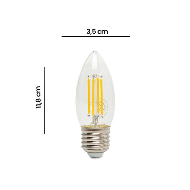  Orbus Filament Bulb Clear 4 Watt E27 Ampul - 2700K Sarı Işık