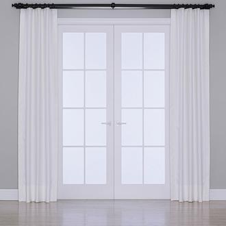 Gauze Fabric Design Blackout Karartma Özellikli Perde - Optik Beyaz - 260x150 cm
