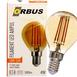  Orbus PA45 Filament Bulb Mini Top Amber E14 Ampul - 2200K Sarı Işık
